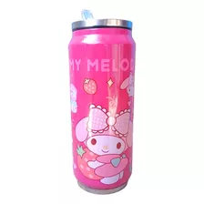 Termo Lata Hello Kitty Kuromi Cinnamoroll My Melody 400 Ml