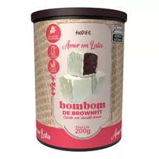 Food4fit Bombom De Brownie De 250g Com Chocolate Branco Zero Amor Em Lata
