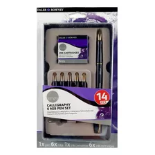 Set Plumas Caligrafía Recargable Simply Daler Rowney 14 Pzas