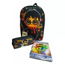 Set Escolar Harry Potter Morral, Cuaderno Cartuchera 