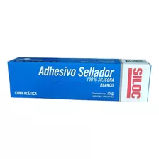 Adhesivo Sellador Blanco Siloc X 25 G 100% Silicona