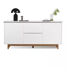 Aparador Buffet Elegante Armário 2 Portas 2 Gav Cor - Rede M