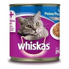 Ração Úmida Lata Gatos Adultos Patê De Peixe 290g Whiskas