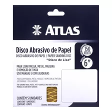 Disco Lixa Abrasivo Papel Ref.at515/150 Atlas