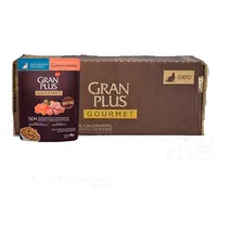 Caixa Ração Úmida Granplus Salmão & Frango 85g Gato Castrado