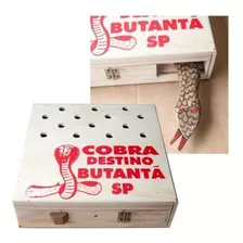 Presente Assuste Amigos Brinquedo Caixa De Cobra Em Madeira