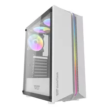 Gabinete Gamer Darkflash Dk151 White Atx 3 Fans Argb Incl