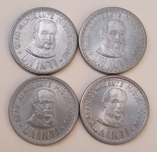 Monedas Intis Set Completo 1985, 1986, 1987, 1988