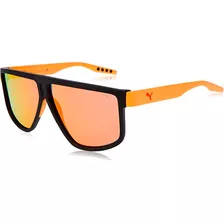 Óculos De Sol Puma Rubber Eyes Pro V1 Orange Pu0286s 004-62