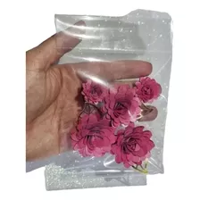 Flor De Papel Para Topo De Bolo Pacote Com 05 Unidades