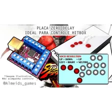 1 Placa Zero Delay C Cabo Usb E Chicote Pc Rasp Socd Hitbox