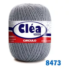 Linha Cléa 1000m Círculo Crochê Cor 8473 - Alumínio