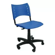 Cadeira Giratória Iso Azul-royal Com Regulagem De Altura