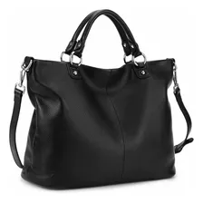 Kattee Bolso Tote De Cuero Genuino Suave Para Mujer, Bolsos