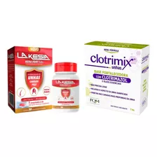 Kit Fortalecedor De Unhas La Kesia Cps E Clotrimix Esmalte