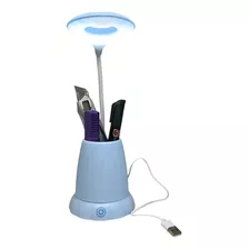 Lampara Velador Usb Botón Touch Led Recargable Luz Lapicero