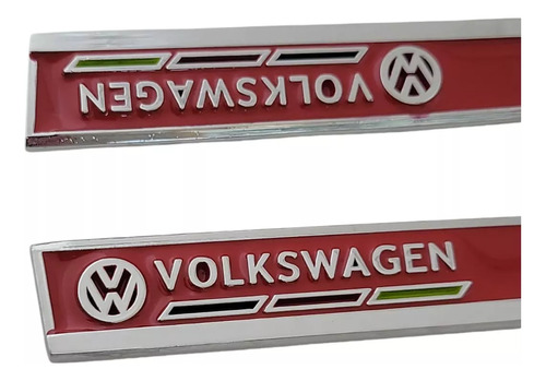 Emblemas Espadines Rojos Adheribles Vw Gol Cl 2013 Foto 4