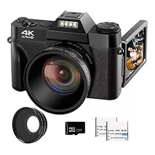 Camara Digital 4k 48mp Pixel Autofocus Vlogging Camera 3.0