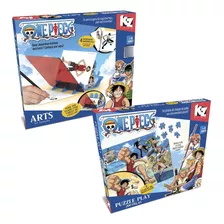 Kit Desenho Arts E Quebra-cabeça One Piece Piratas Elka