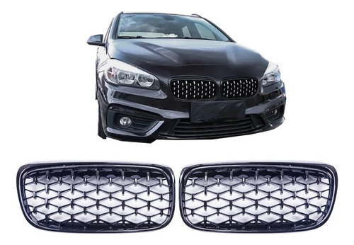 Para Bmw Serie 2 Touring Edition F45 Diamond Grille 15-17 Foto 9