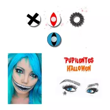 Pupilentes Hallowen Sharingan Zombie Cosplay Disfraz