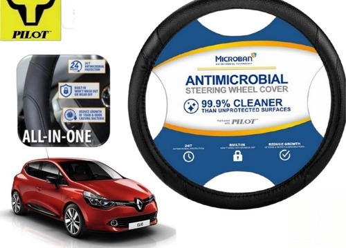 Funda Cubrevolante Negro Antimicrobial Renault Clio 2016 Foto 3