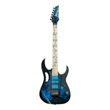 Guitarra Elétrica Ibanez Pia/jem/uv Jem77p De American Basswood 2015 Blue Floral Pattern Com Diapasão De Bordo