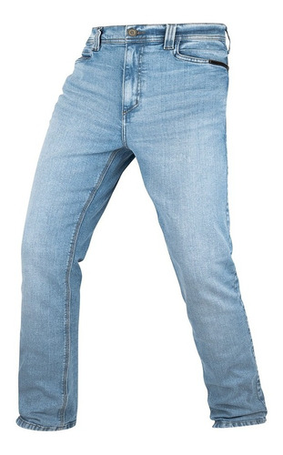 Calça Jeans Invictus Nation 7 Bolsos Corte Reto Azul Artico