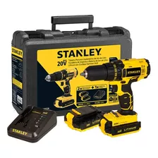 Taladro Rotación 20v + 2 Baterías Stanley Scd201c2k-b2c