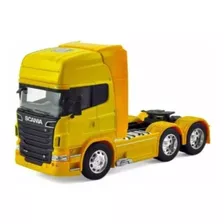 Carreta Scânia R450 Bi-trem Graneleiro Mdf Miniatura Chumbo