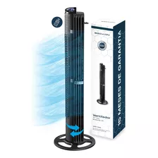 Ventilador De Torre Turbo Power 6 Velocidades +control Remoto +oscilación Con Modos De Uso Y Display Led - 102cm Beckon