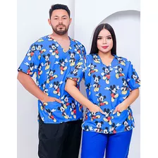 Pijama Cirúrgico Bata Hospitalar Scrub Estampado - Luxo