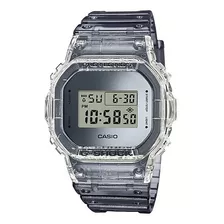 Reloj Casio Skeleton Transparente E-watch Cadw5600sk1cr Color Del Fondo Gris Color De La Correa Gris Color Del Bisel Gris