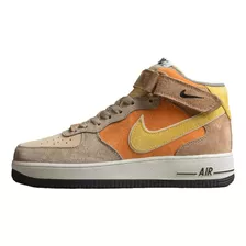 Championes Nike Air Force 1'07 Mid /brown White