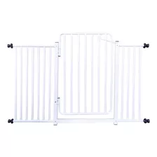 Portão Reforçado Grade Porta Bebê Segurança Pet 119/124 Cm