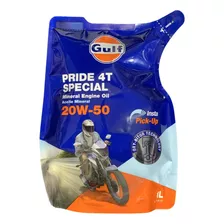 Aceite Gulf Pride 4t 20w50 1 Litro