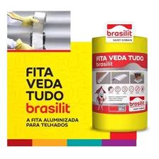 Manta Asfáltica Aluminizada Adesiva 45cmx10m Brasilit