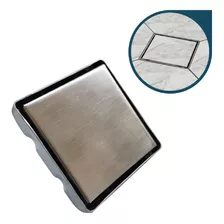 Ralo Oculto 10x10 Inox Invisível Banheiro Antiodor