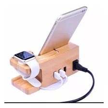 Base Carga Soporte I Phone Apple Watch Serie 7 41mm 45mm