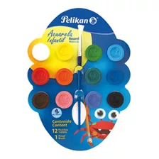 Pinturas Acuarela Pelikan 7501215 Infantil C12 Colores /vc