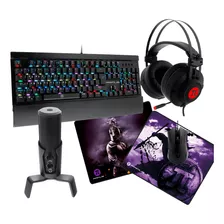 Combo Gamer Primus 5 En 1 Micrófono Auricular 7.1 Kp2 13 Css