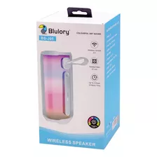 Speaker Caixa De Som Bluetooth 5.0 Full Led Bs-j05 4hs Music