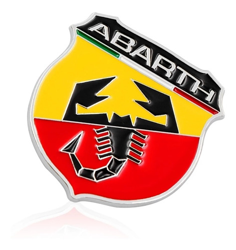 Emblema Abarth Fiat Abarth Metlico Original Relieve Foto 4