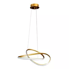 Pendente De Led Bronzearte Space Saturno Gold 3000k 50w