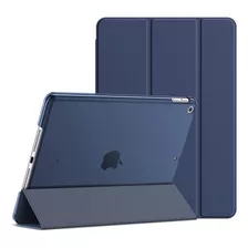 Funda iPad 10.2 Jetech Con Soporte Alto Azul Marino