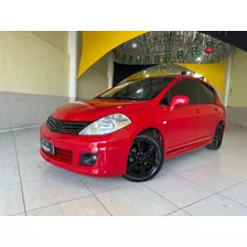 Nissan Tiida 1.8 Sl 16v Flex 4p Automático 12/13 Vermelho