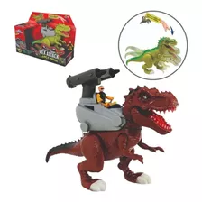Dinossauro Rex Attack Lança Míssil Com Som 37cm - Adijomar