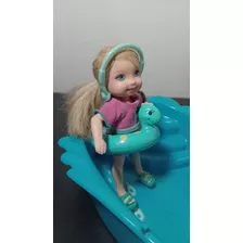 Barbie Pequeña Juego De Piscina