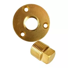 Bujão (bueira) De Drenagem 1/2 Polegada Em Bronze Com Plug