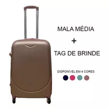 Mala De Viagem Roda 360° Abs Cadeado Embutido + Brinde